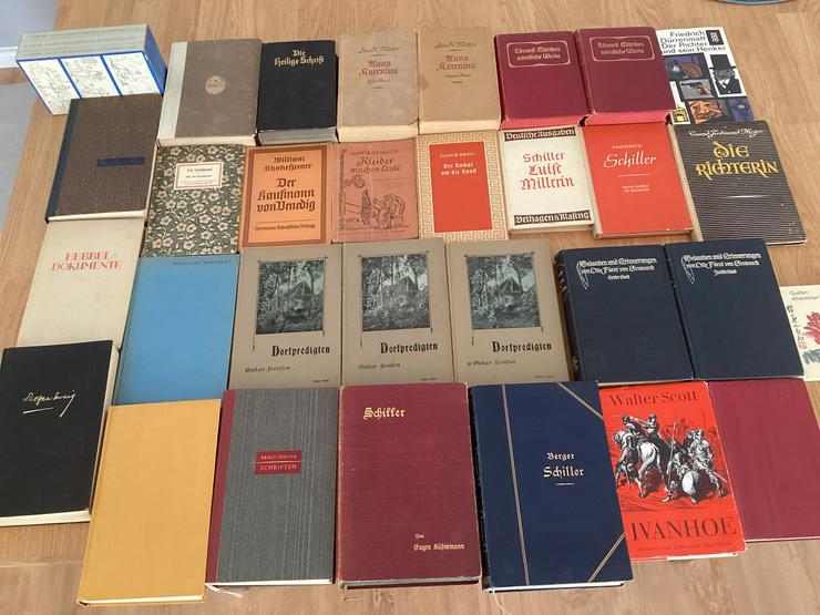 Bild 2: Alte Bücher gebunden 32 Stk. Tolstoi Böll, Kästner, Schiller, Hebbel usw.