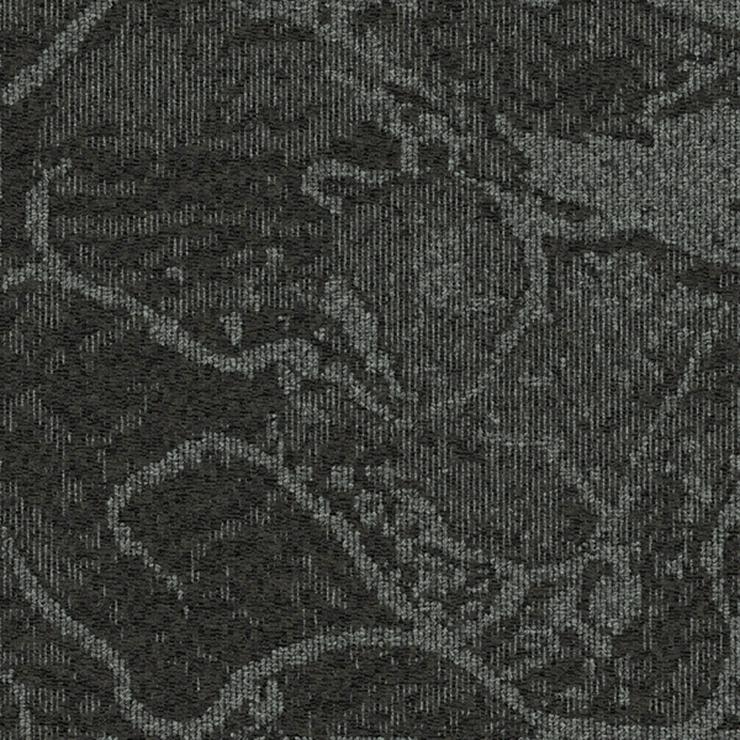 Schöne graue Teppichfliesen mit verspieltem Muster - Teppiche - Bild 2