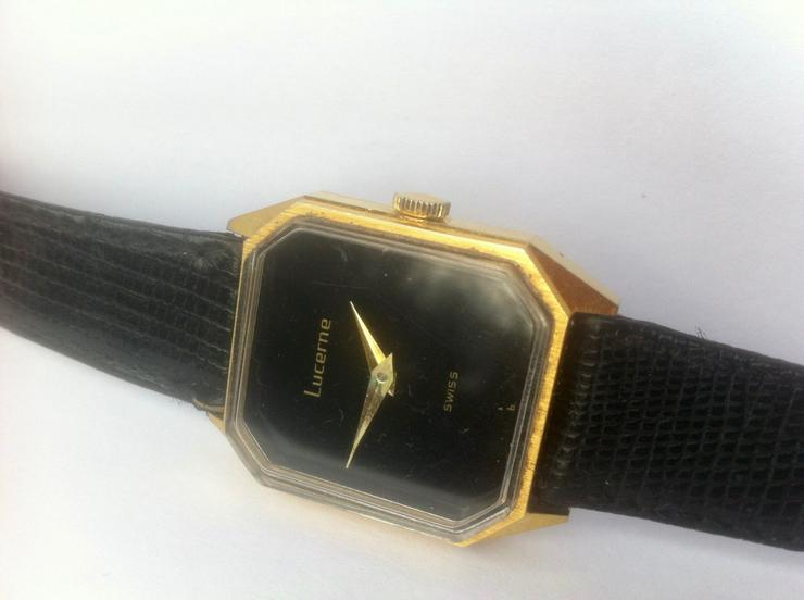 SWISS Vintage Uhr : "LUCERNE" funktioniert