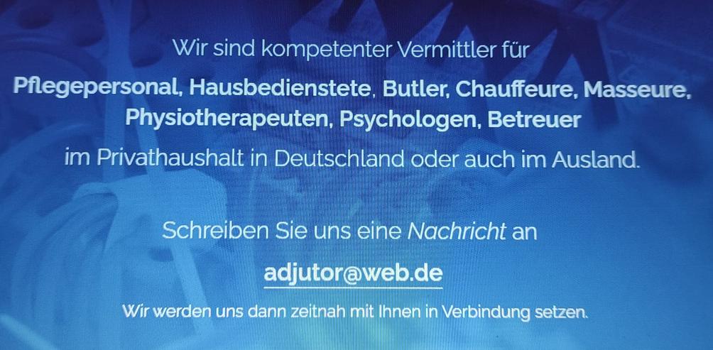 Benötigen Sie eine Pflegeassistentin oder Hauswirtschaftshilfe?