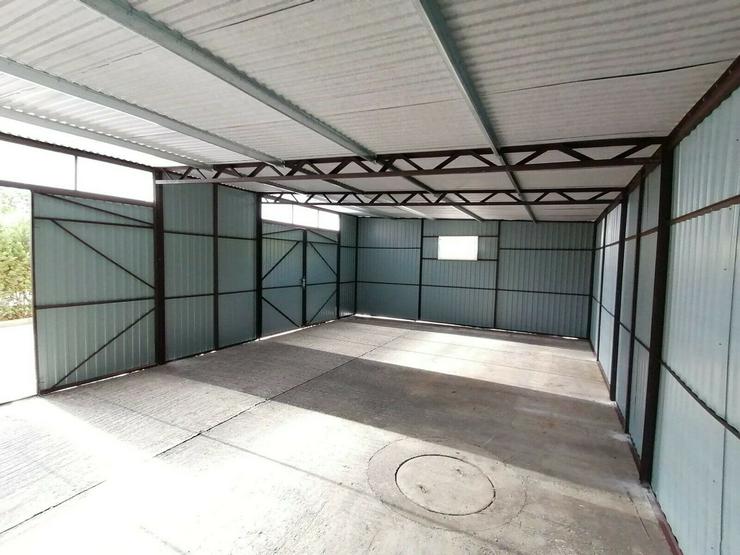 Blechgarage Garage Einzelgarage Metallgarage, 10x6 m Blech verzinkt Stahl - Weitere - Bild 6