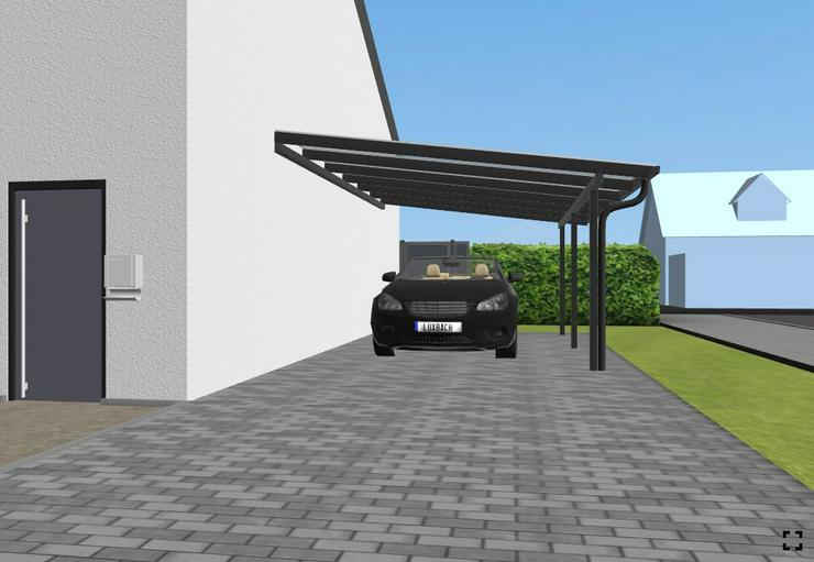 Bild 4: Carport  Aluminium 406x300cm Stegplatten 