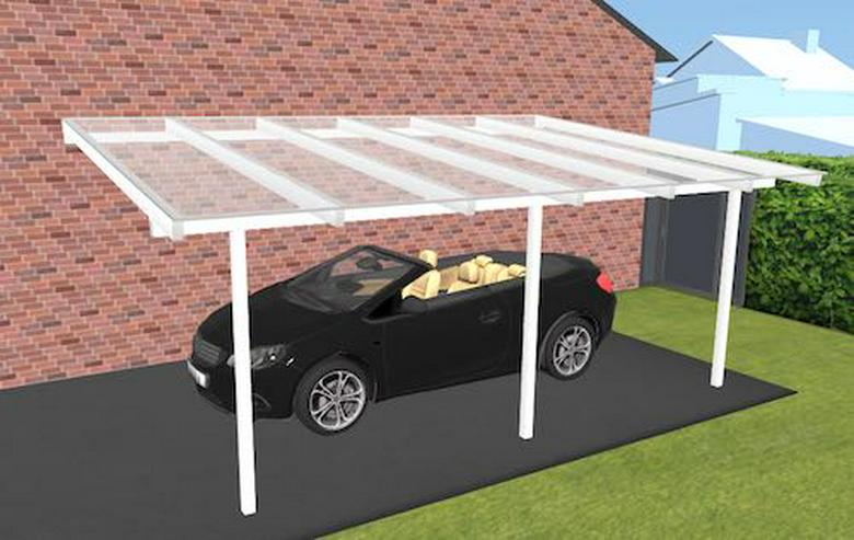 Bild 2: Carport Aluminium 506x300cm VSG Glas