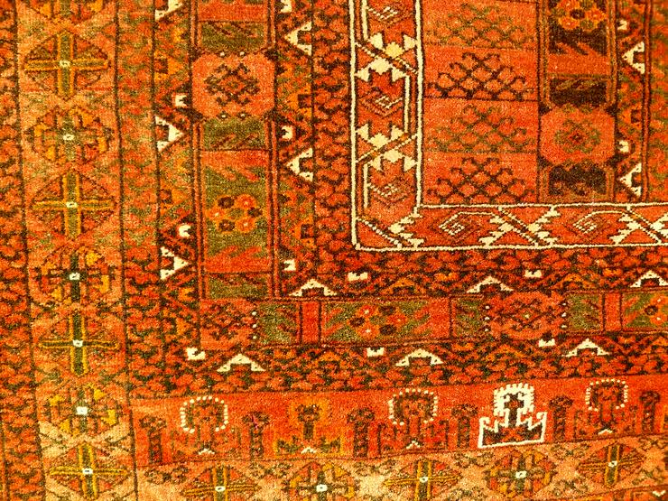 Bild 6: Nomaden- Teppich Salor Engsi Hatschlu ca. 1800 (T070)