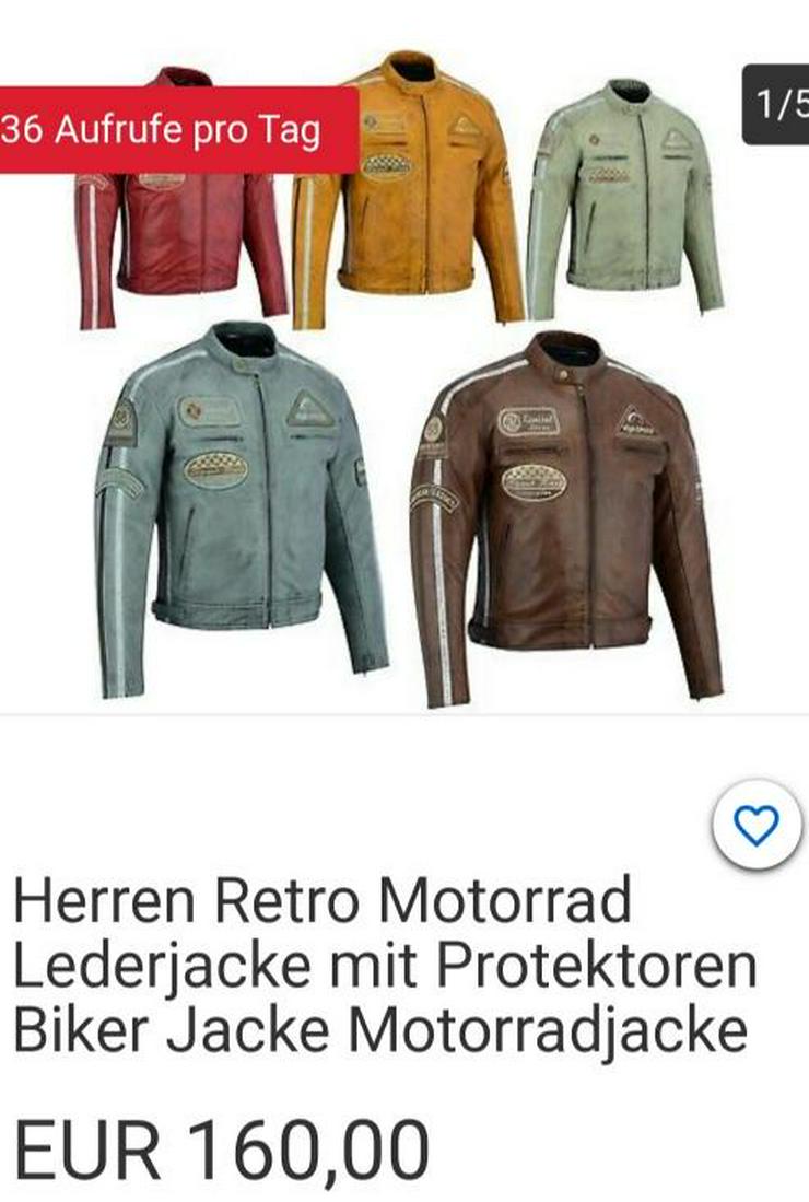 Vintage Motorradlederjacke  - Jacken & Westen - Bild 2