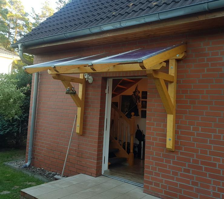 Bild 3: Massivholz Vordach Haustür Überdachung Holzvordach Holz Pultdach