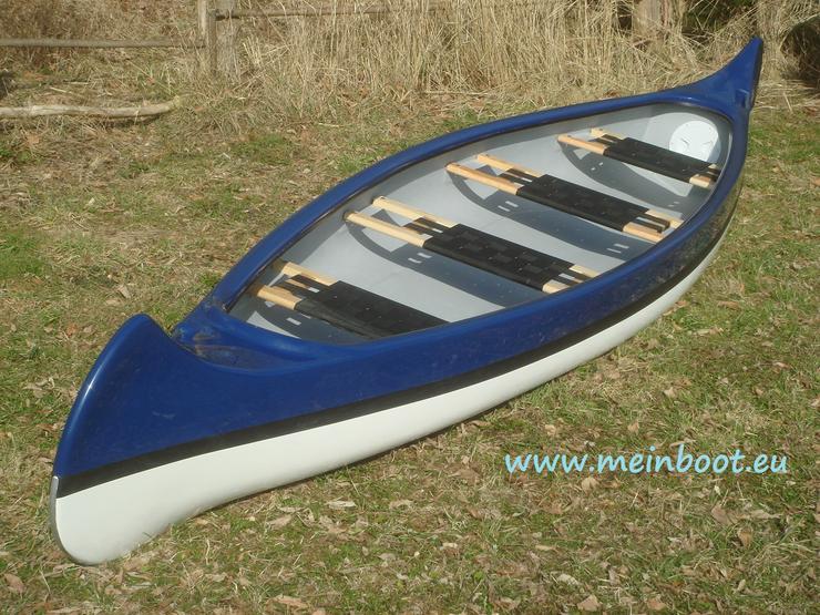 Kanu 4er Kanadier 500 Neu ! in blau /weiß - Kanus, Ruderboote & Paddel - Bild 1