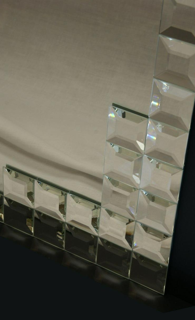 BEVELLI Kristallglasspiegel mit Facettenschliff mit wunderschönen Minispiegelfliesen - Weitere - Bild 4