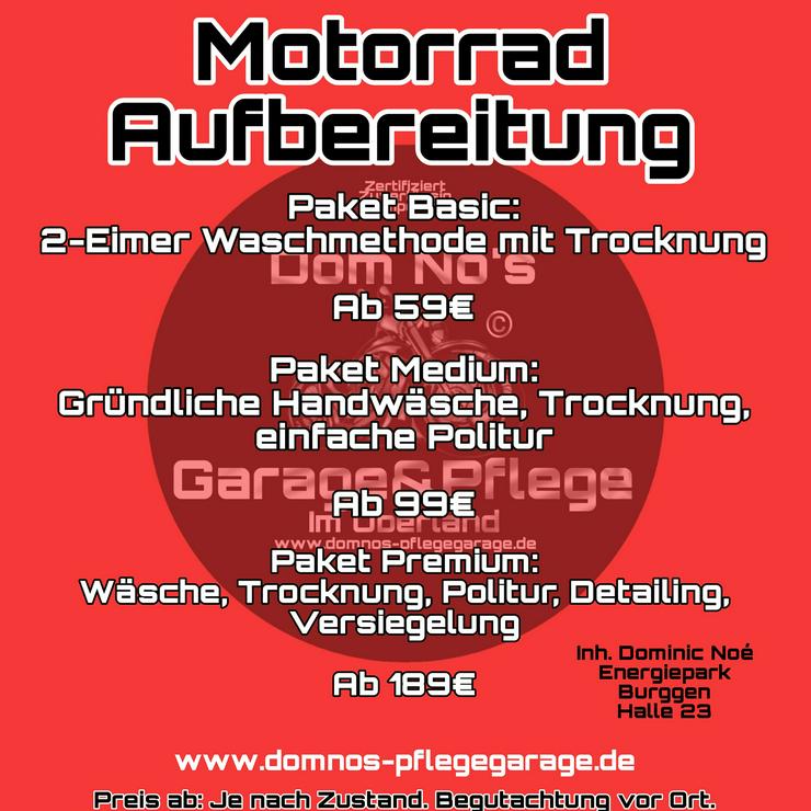 Motorrad Aufbereitung (Zertifiziert) in 86977 Burggen - Auto & Motorrad - Bild 1