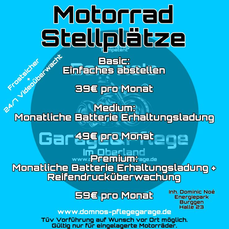 Stellplatz für Motorrad in 86977 Burggen - +Service - Garage & Stellplatz mieten - Bild 1