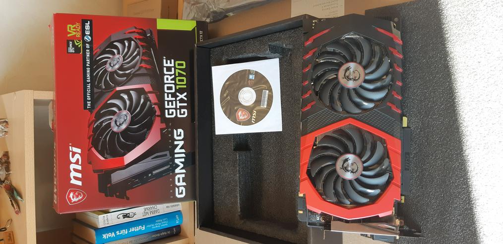 MSI GeForce GTX 1070 Gaming 8G/8GB GDDR5,DVI,HDMI,3xDP-Port - Grafikkarten, TV-Schnittkarten & Zubehör - Bild 1