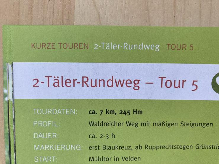 Bild 8: Wandertourenheft + Karte 26 Touren Nürnberger Land - UNBENUTZT