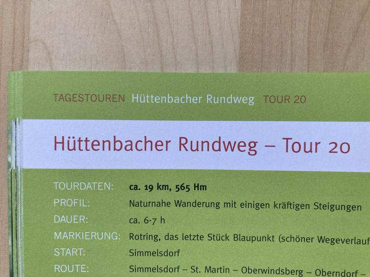 Bild 12: Wandertourenheft + Karte 26 Touren Nürnberger Land - UNBENUTZT