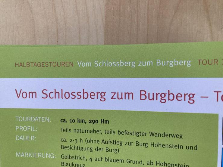 Bild 10: Wandertourenheft + Karte 26 Touren Nürnberger Land - UNBENUTZT