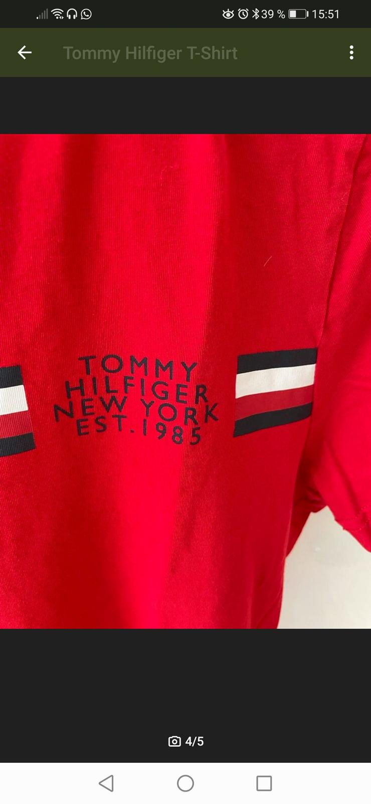 T-Shirt von Tommy Hilfiger  - Größen 44-46 / S - Bild 4