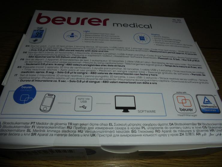  NEU: Beurer Blutzuckermessgerät medical GL 40 - Messgeräte - Bild 4