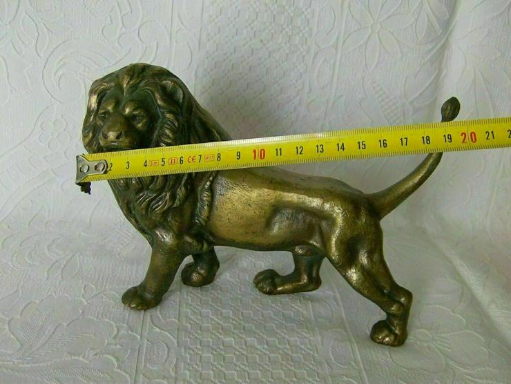 Bild 5: Löwe Bronze skulptur Figur Gewicht 2,3 Kg.