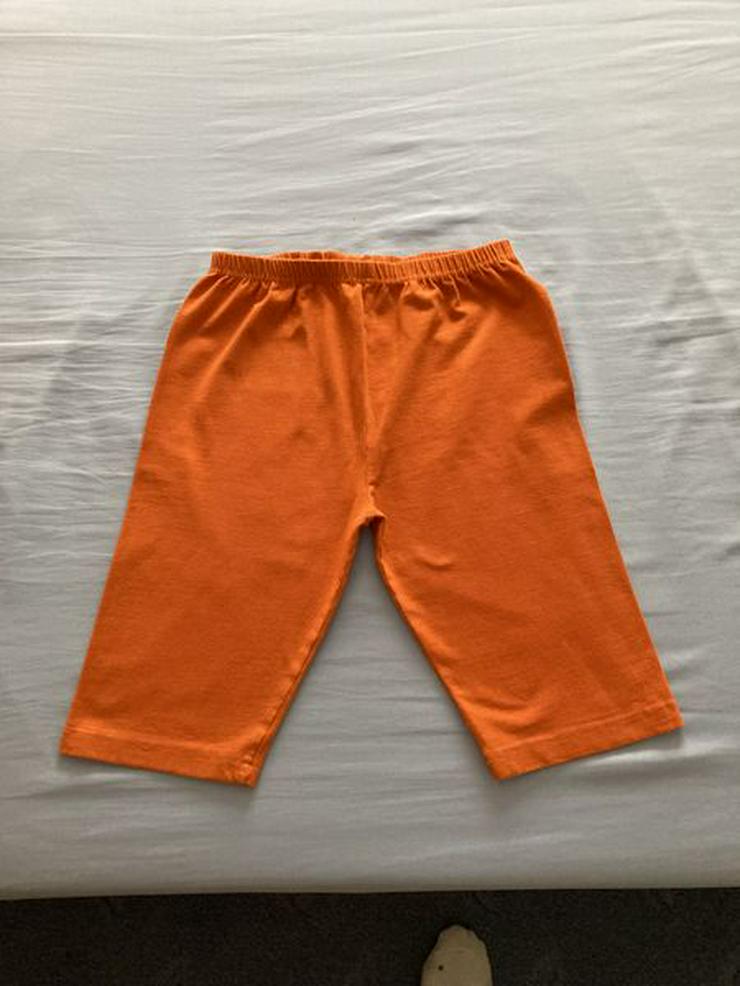 Hose Capri Freizeit Schlafanzug Gr. 164 orange NEUWERTIG - Größen 164-176 - Bild 1