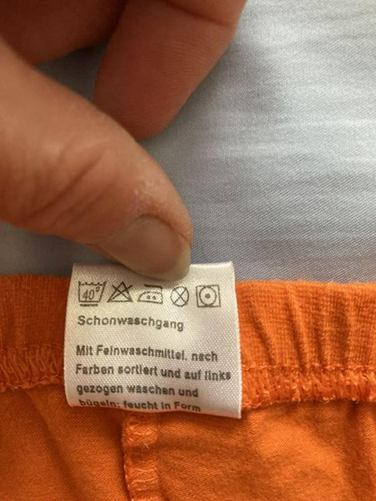 Hose Capri Freizeit Schlafanzug Gr. 164 orange NEUWERTIG - Größen 164-176 - Bild 5