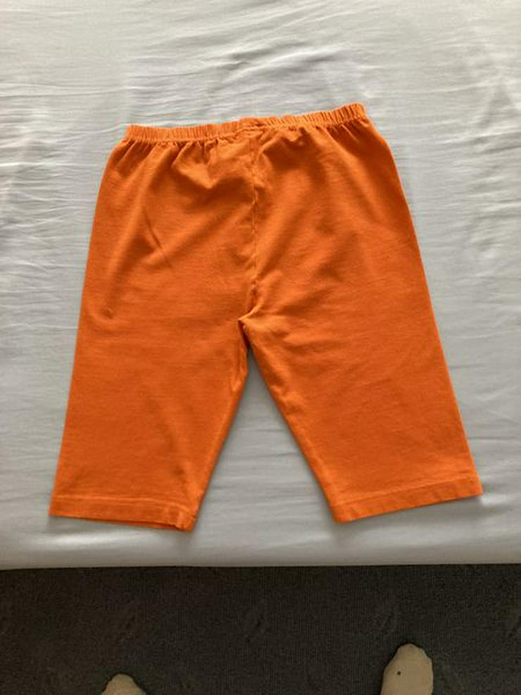 Bild 3: Hose Capri Freizeit Schlafanzug Gr. 164 orange NEUWERTIG