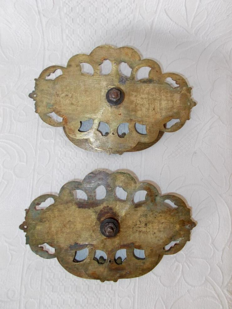 Bild 7: Alter Paar Bronze Türknäufe, Türknauf, Türgriff Gewicht 1,3 kg.