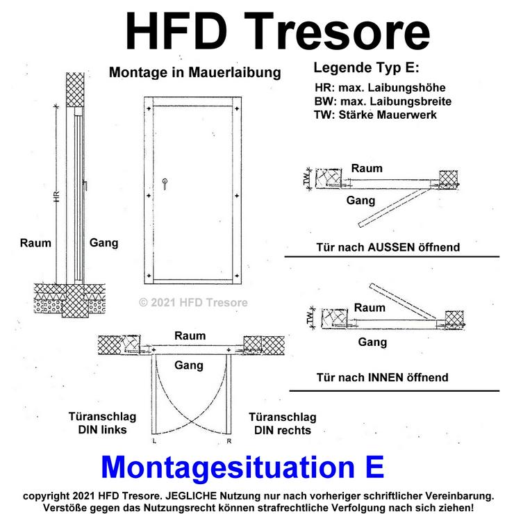 Waffenschrank Klasse 0 oder 1? Wozu? Wertraumtür Waffenraumtür Klasse 1 EN 1143-1 direkte Anfertigung auf Maß! - Türen - Bild 15