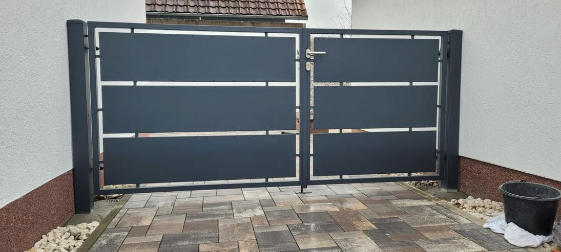 Bild 12: Moderne Muster Tore Gartenzaun Schiebetor Zaun inkl. Montage