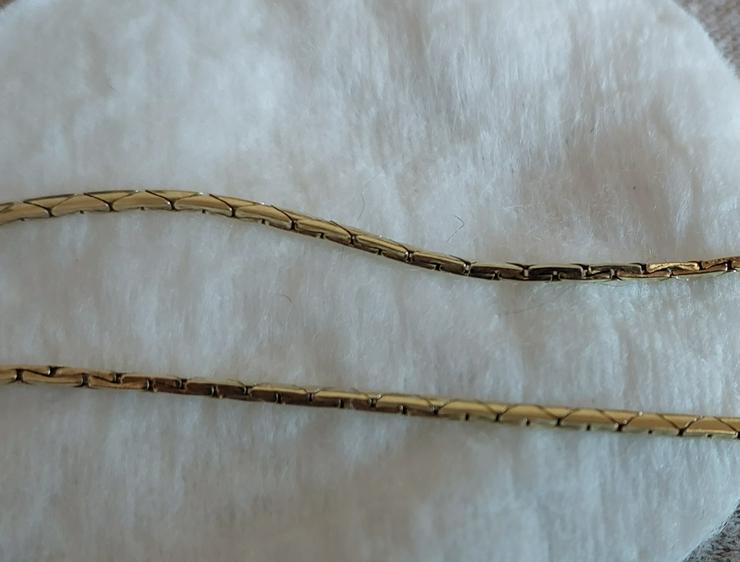 Kette / Collier mit 11 Brillianten 0,23 Karat und 585er Gold  - Halsketten & Colliers - Bild 1