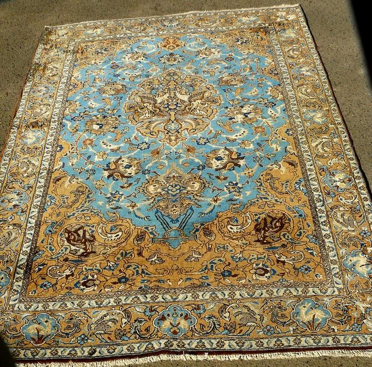 Orientteppich Isfahan mit Seide 130 J. alt, T125
