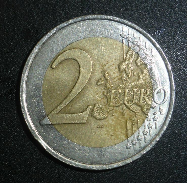 Bild 2: 2 Euro Münze Strichmännchen UEM 1999-2009 REPUBLIQUE FRANCAISE