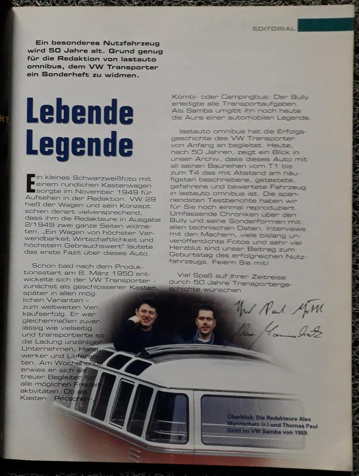 Bild 3: Buch / Zeitschrift Lastauto Omnibus - 50 Jahre VW Transporter