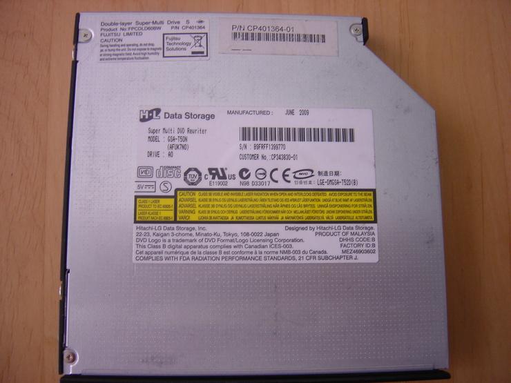 Bild 2: HL GSA-T50N Slim DVD RW-Laufwerk Hitachi