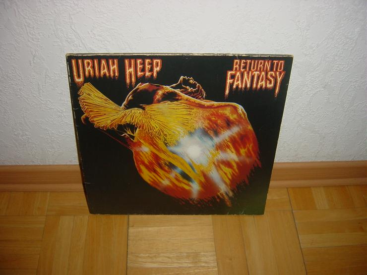 Uriah Heep Musiktitel Return to Fantasy Schallplatte original LP von 1975 Bronze