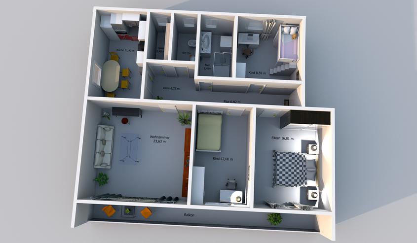 Bild 3: Energieeffiziente provisionfreie 4ZKB-Wohnung in Top-Lage