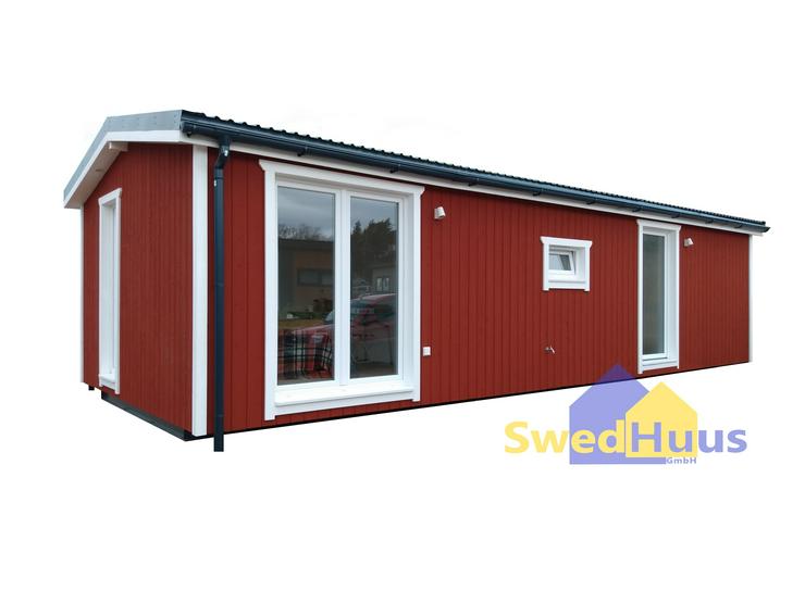 SwedHuus Mobilheim Modell Sunne - 40m² - Schwedenhaus Made in Germany 10x4m NEU
