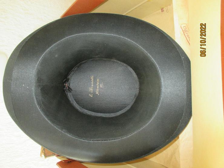 Bild 2: schwarzer Zylinder Gr.56 1 A zustand mit Orginaler Hutschachtel 