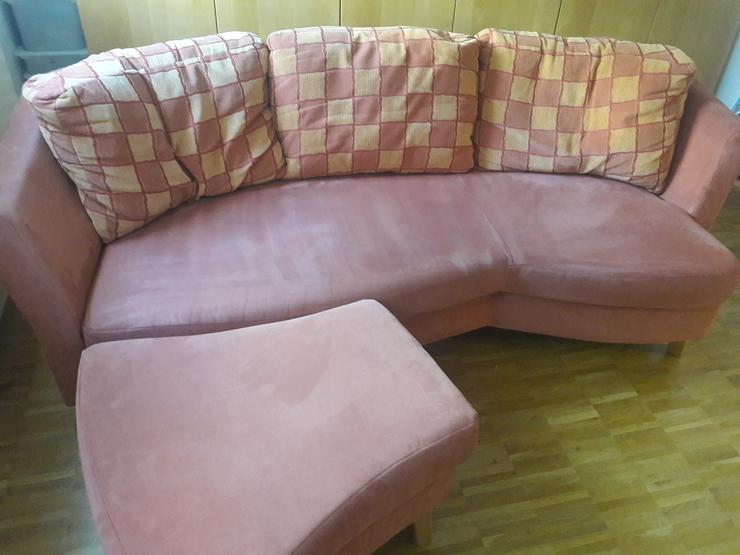 Bild 2: Sofa, Wohnlandschaft, Couch mit Hocker 