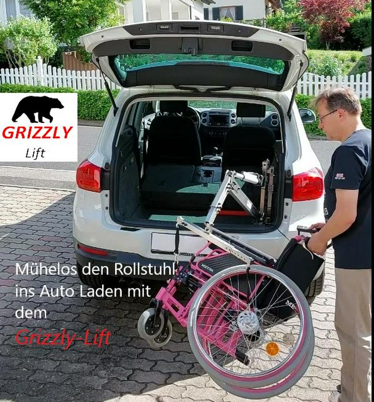 Bild 1: Rollstuhl-Lift, Rollstuhlverladehilfe, Kran, Kofferraumlift, Scooter, Transport, Ladehilfe, Elektomobil