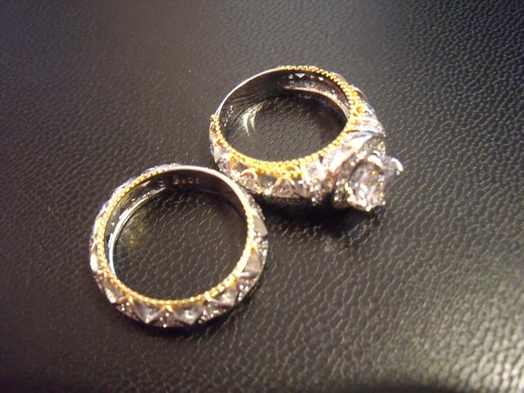 Bild 1: 9 Schöne Ringe mit Steinen Schmuck - Silber 925 Neu.