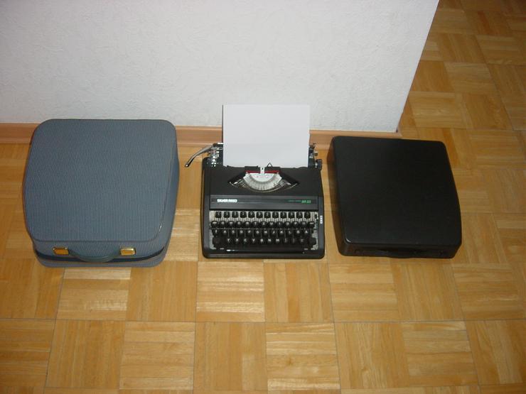 Schreibmaschine Silver Portable Typ Writer Reed SR 20 mit extra Tasche