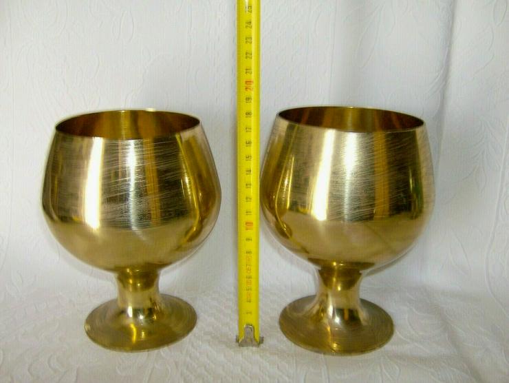 Vintage Paar Vasen aus Messing - Vasen & Kunstpflanzen - Bild 2