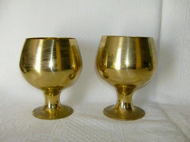 Bild 3: Vintage Paar Vasen aus Messing