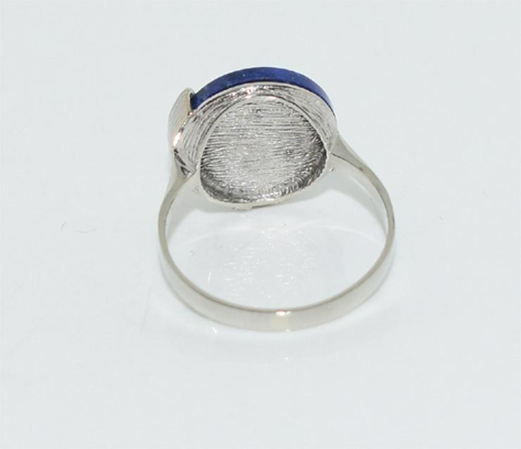 Bild 5: Lapislazuli Ring mit 5 × 0,04 Diamanten W/SI in 585er-Weißgold