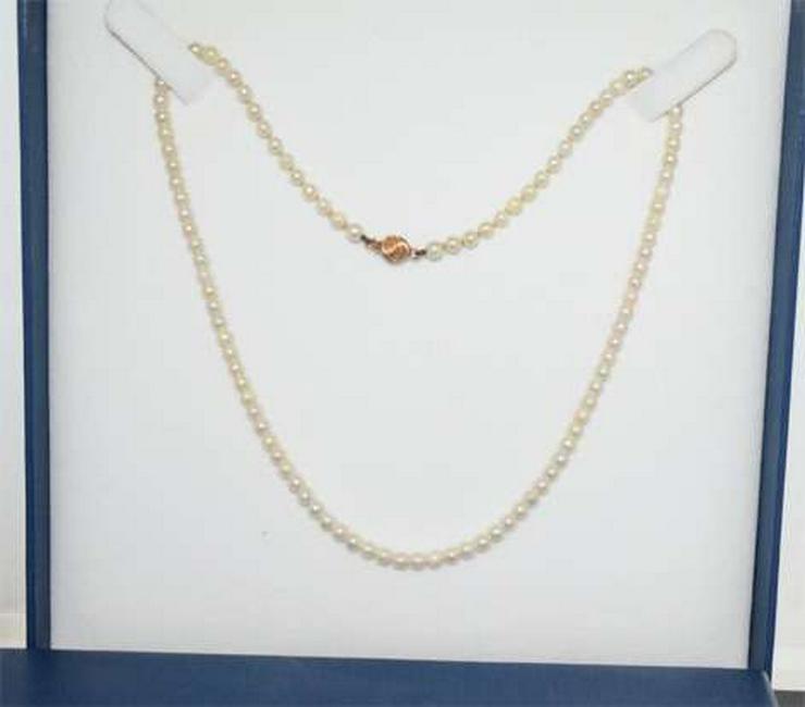 Bild 4: Akoya Perlenkette Farbe Weiß Verschluss 14 KT.