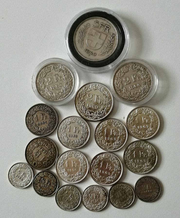 Bild 2: Schweiz Silbermünzen Sammlung, ss bis Stempelglanz,