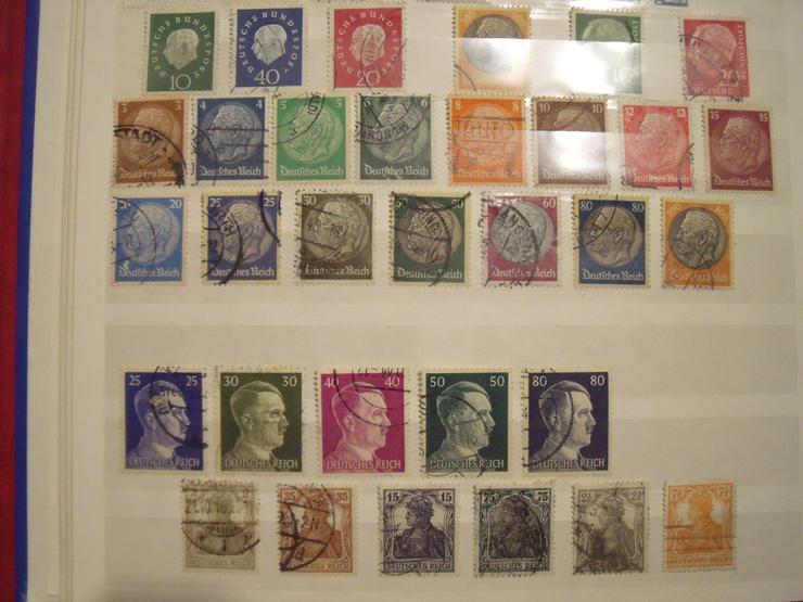 Samlung Post Briefmarken mit  Albom verschiedene Lande , Selten.