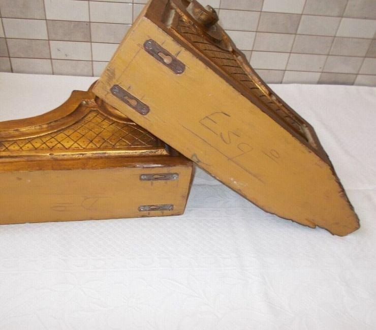 Paar Holz Regalwinkel Regalhalter Regalträger Wandkonsole Tisch. - Teppiche - Bild 10