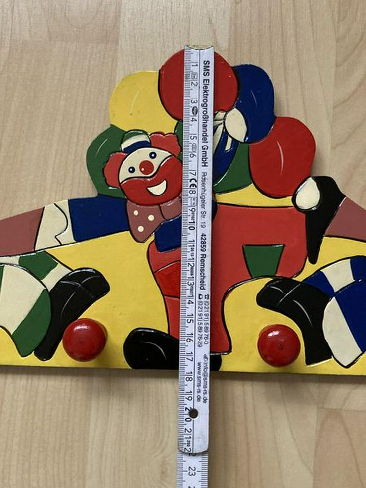 Holz Kinder Garderobe Clown 39 x 18 cm - UNBENUTZT - Weitere - Bild 3