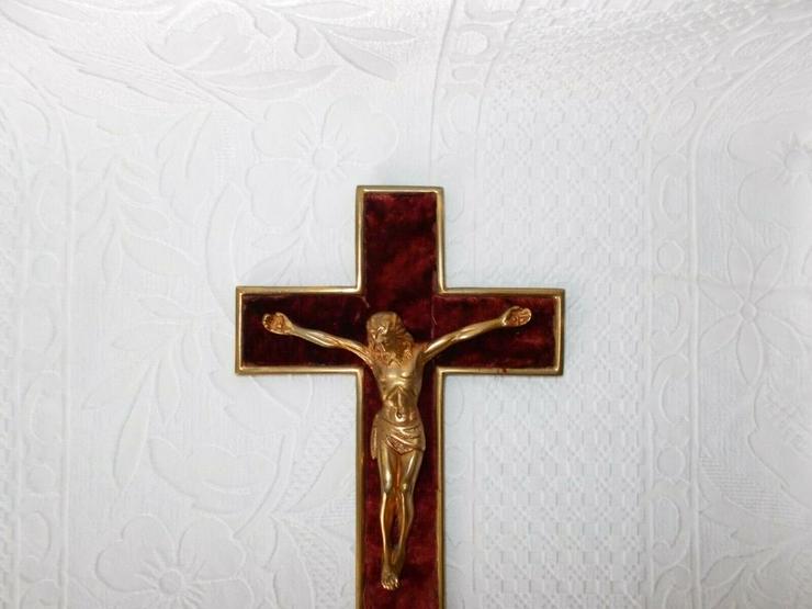 Bild 2: Messing Kruzifix Kreuz