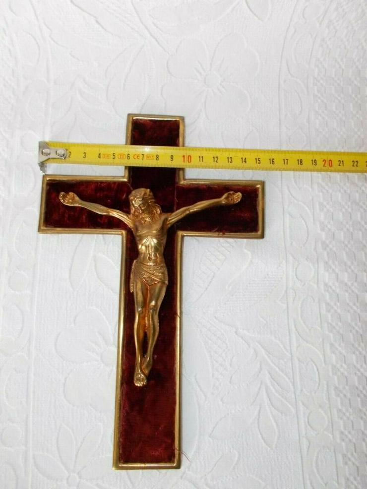 Bild 8: Messing Kruzifix Kreuz